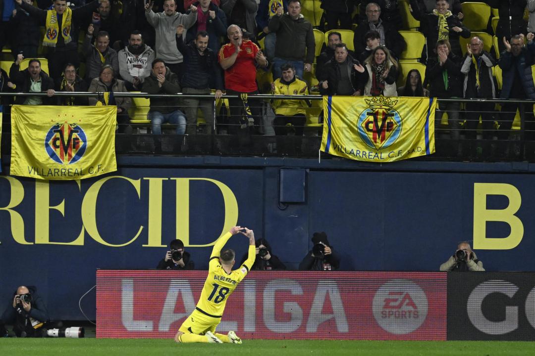 Alberto Moreno, con el Villarreal