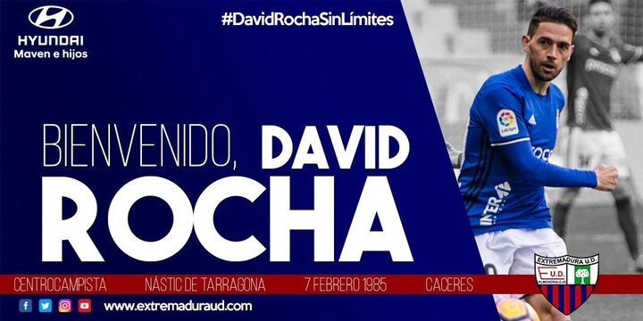David Rocha, segundo fichaje del Extremadura