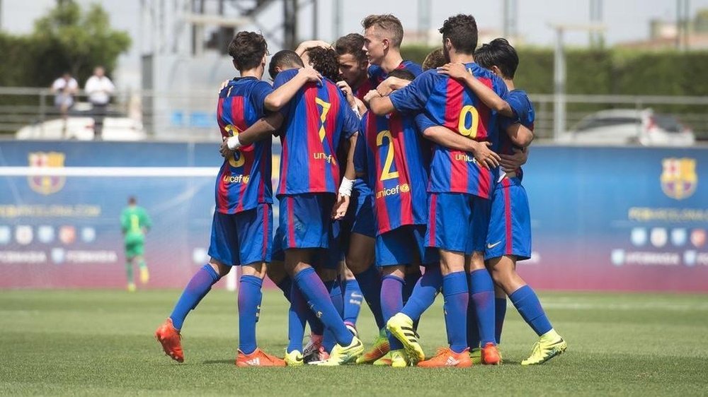 El Juvenil azulgrana venció al Espanyol. FCBMasia