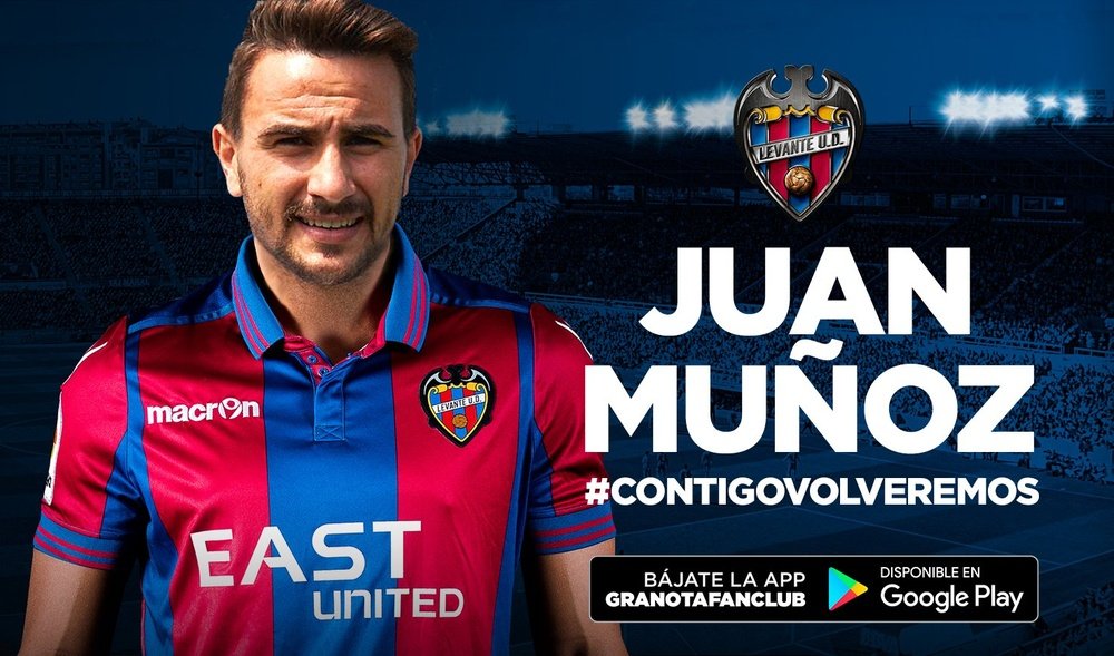 Juan Muñoz jugará cedido por el Sevilla en el Levante hasta el 30 de junio. LevanteUD