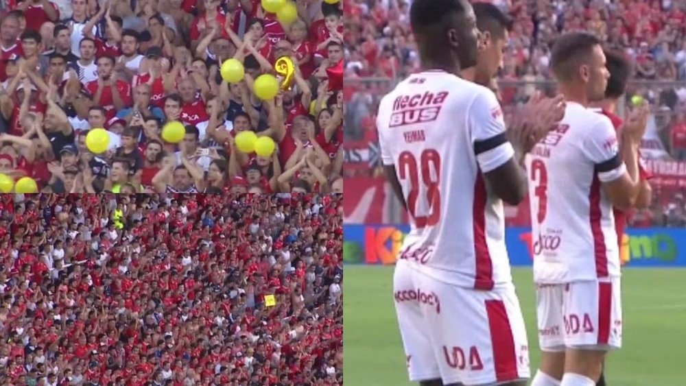 El Libertadores de América homenajeó a Sala. Captura/FOXSports