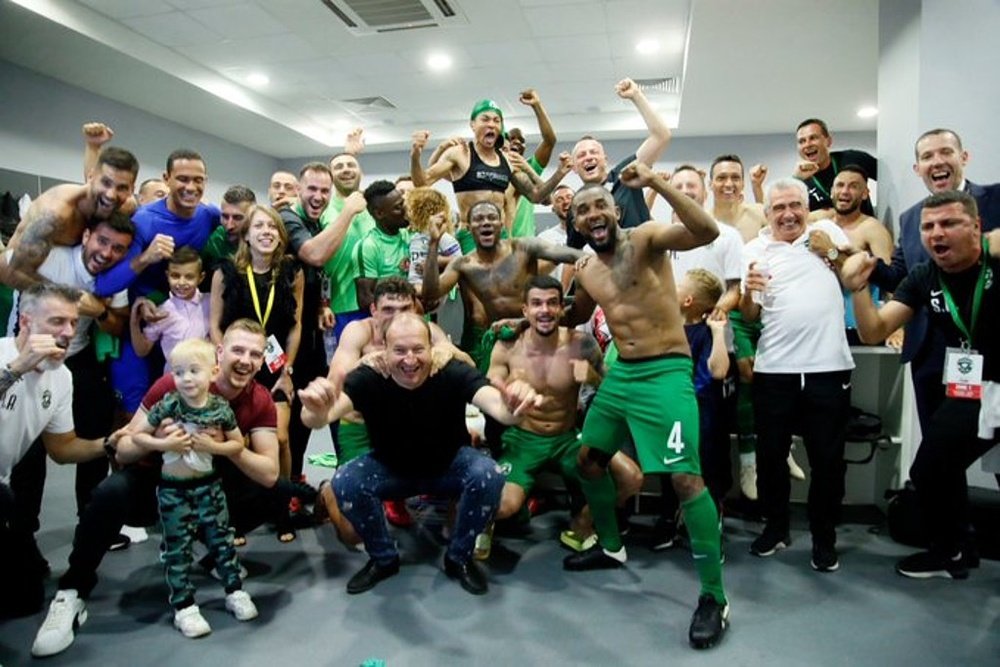 Ludogorets won the league. Twitter/Ludogorets1945