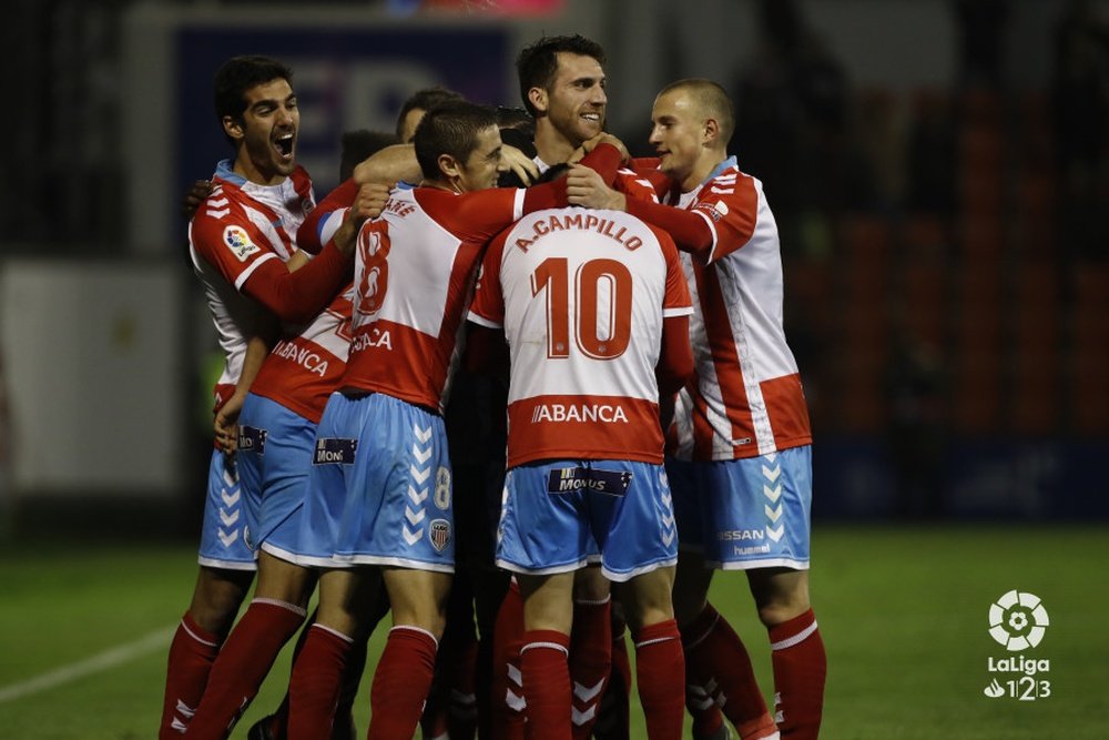 Cristian Herrera abrió el marcador tras un penalti a favor del Lugo. LaLiga