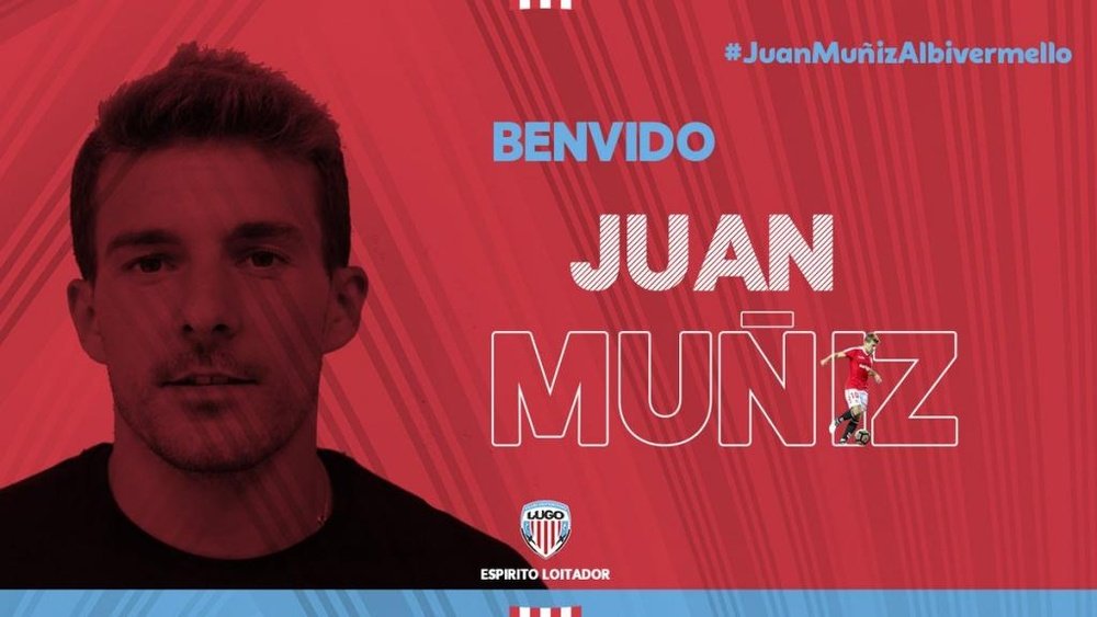 Juan Muñiz firma por dos temporadas. Twitter/CDeportivoLugo