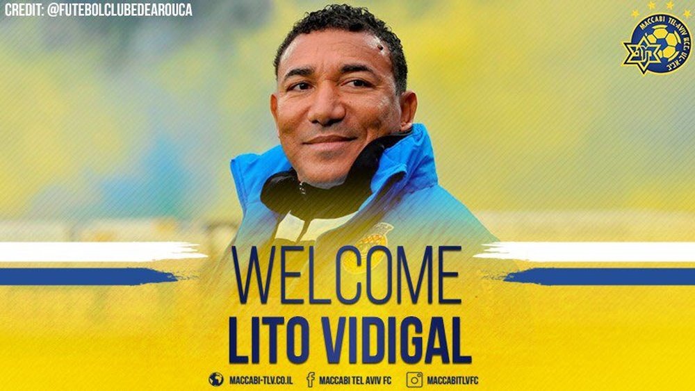 O Maccabi Tel-Aviv anunciou a chegada do novo técnico, Lito Vidigal. MaccabiTLVFC