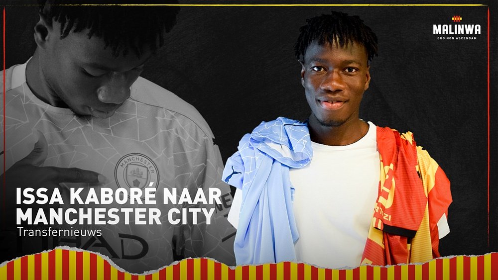 Issa Kaboré nuevo jugador del Manchester City. Twitter/kvmechelen