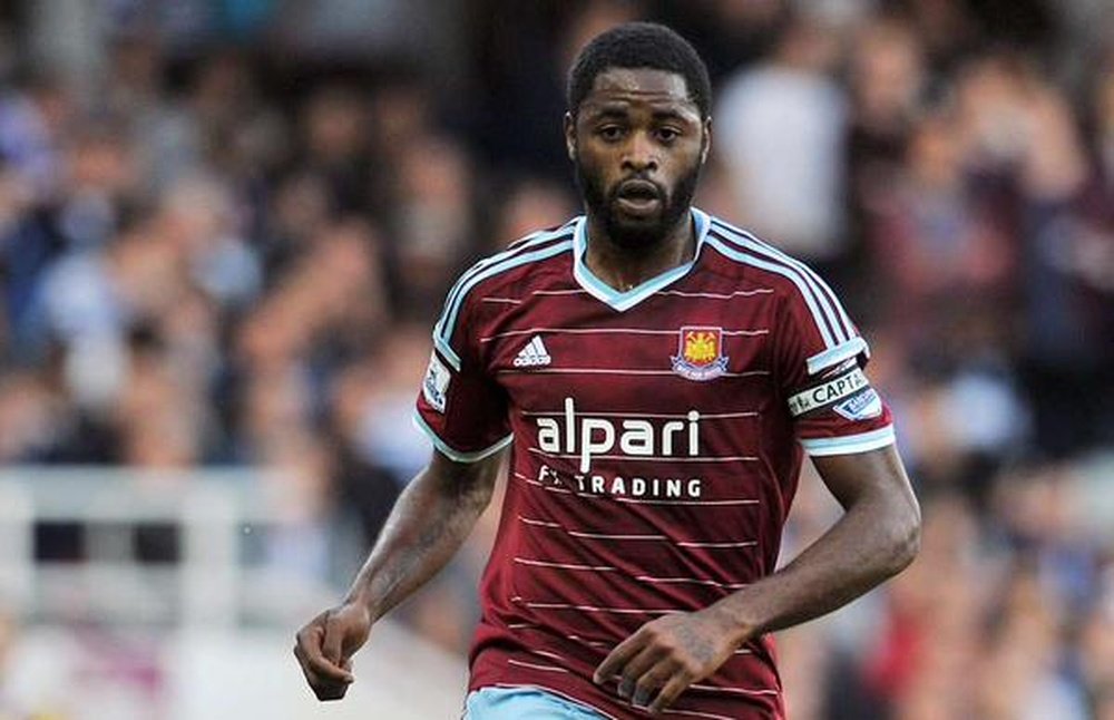 The central midfielder, Alex Song, during a game for West Ham. Twitter