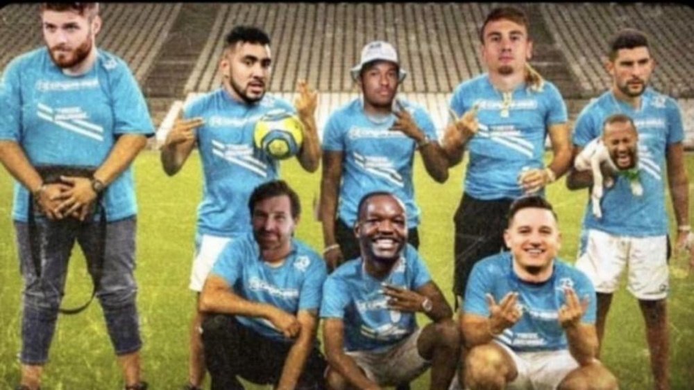 Payet reacende a polêmica com Neymar. Instagram/Payetdimitri27