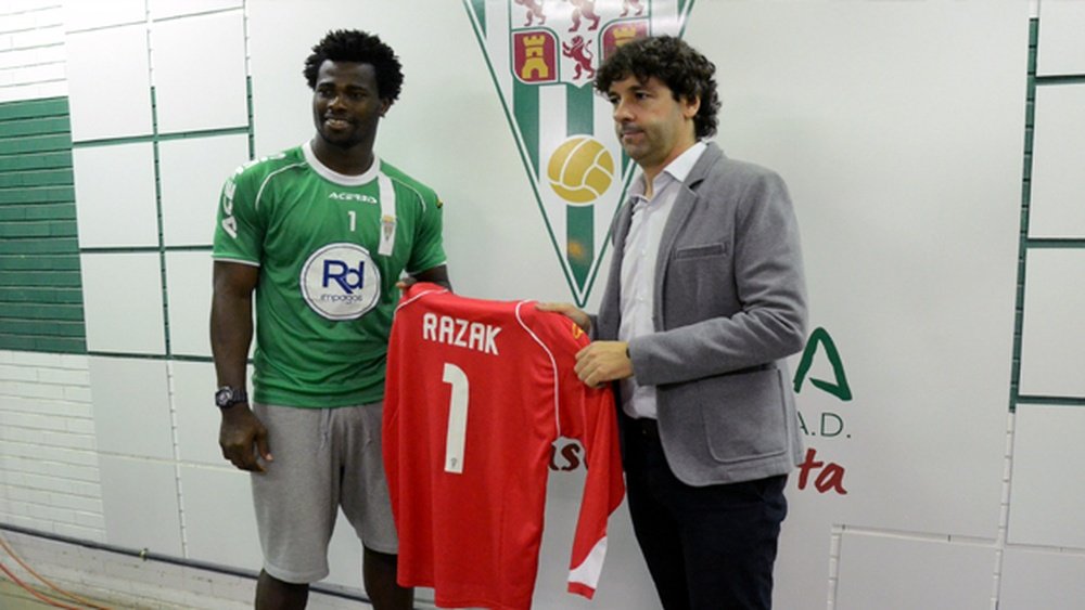 El meta Brimah Razak, del Córdoba. CórdobaCF