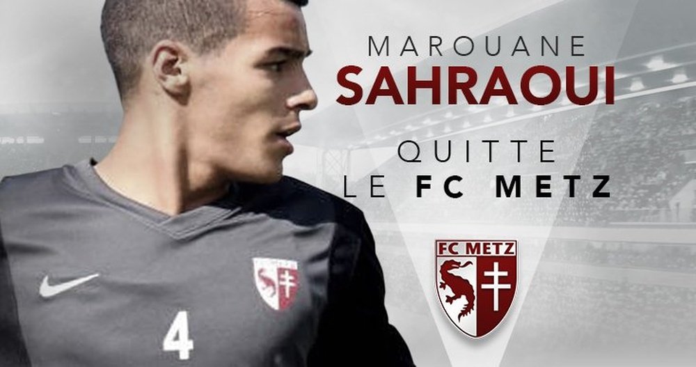 El Metz confirmó la marcha de Sahraoui al Vitoria Guimaraes. FCMetz