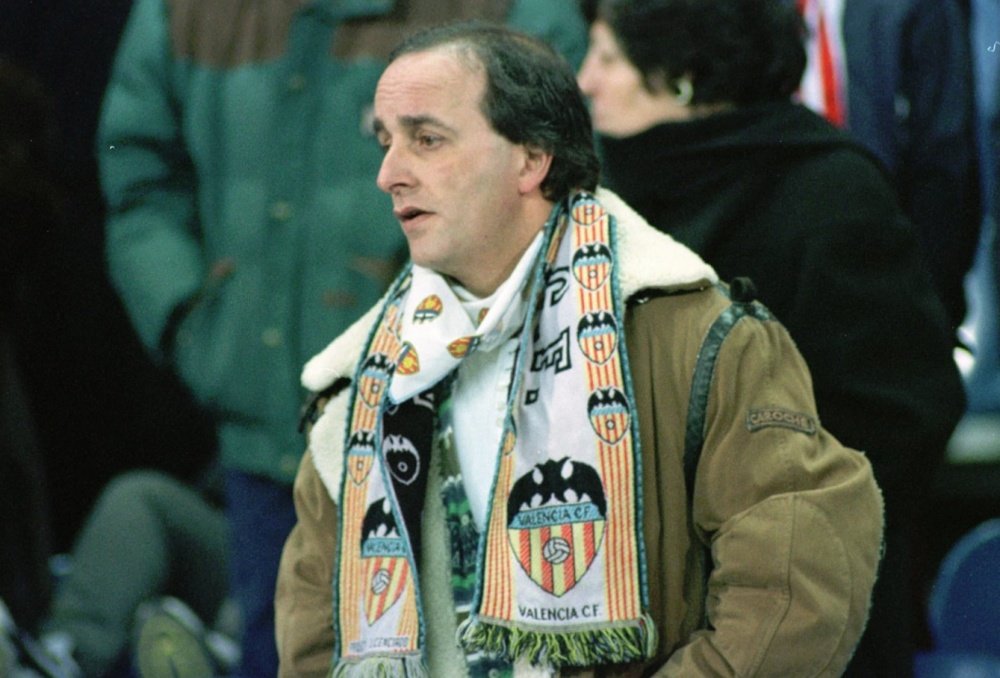 Jorge Iranzo siempre llevaba su bufanda a Mestalla. Twitter/1919Torino