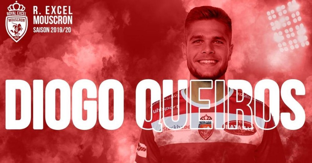 Diogo Queiros prêté à Mouscron. ExcelMouscron