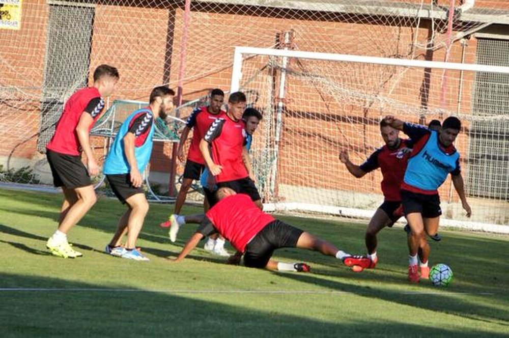 El Nástic, entrenando durante la pretemporada. Twitter