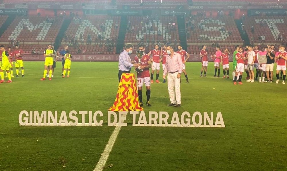 El Nàstic de Tarragona supera al Girona en el derbi amistoso. Twitter/NasticTarragona