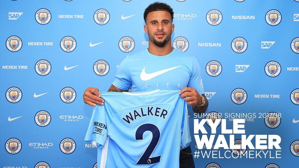 Walker joined the club in a deal worth £54million. ManCity