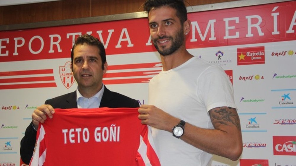 Ernesto 'Teto' Goñi se mostró sorprendido por el nivel de la Segunda. UDAlmeriaSAD