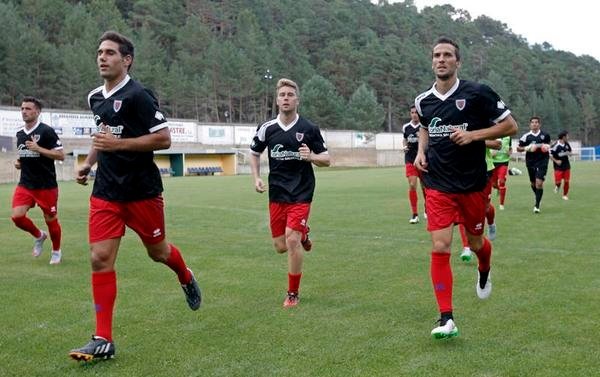 El Numancia, durante la pretemporada. Twitter