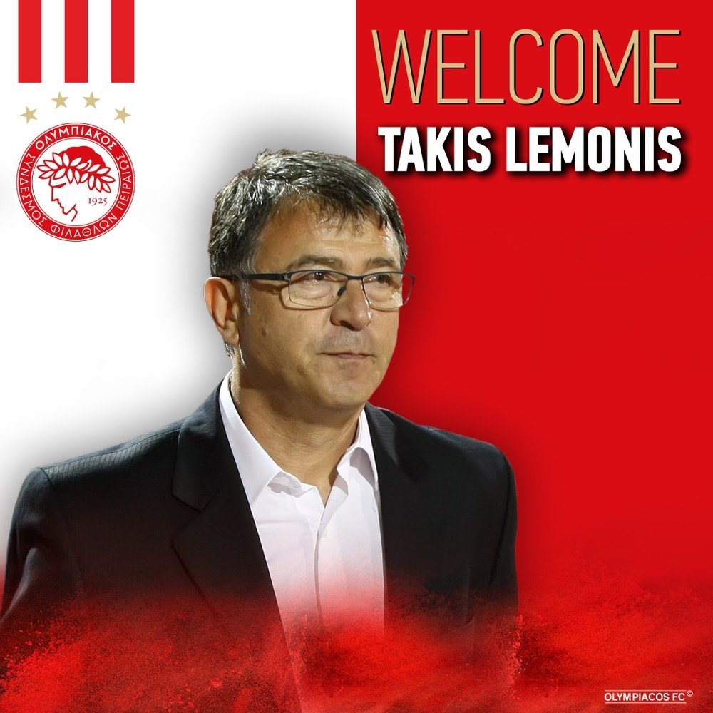 El Olympiakos ha anunciado la llegada de Takis Lemonis. Olympiacos