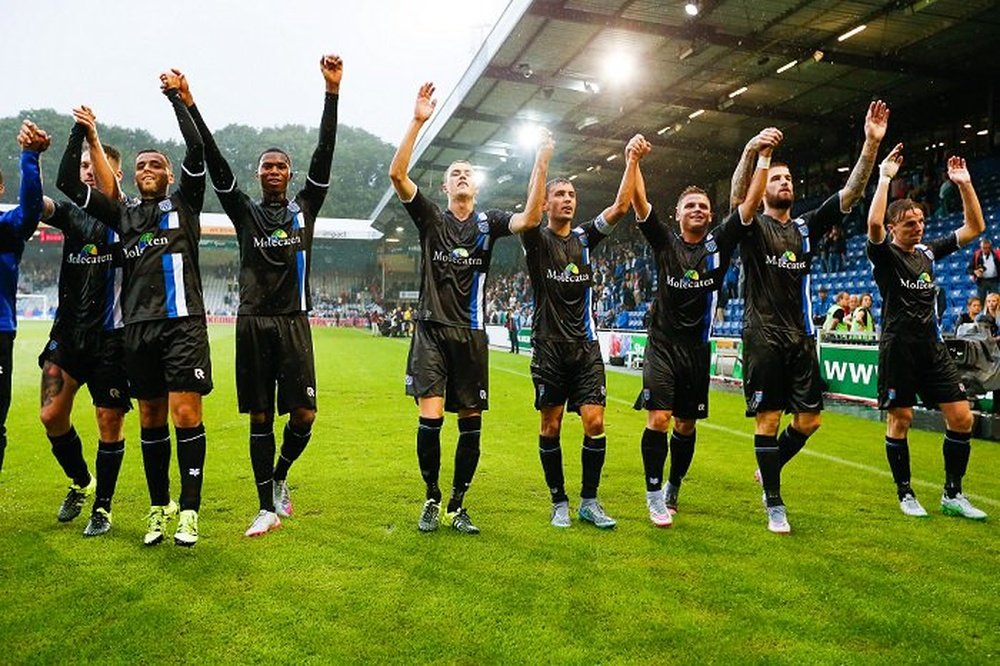 El PEC Zwolle celebra una victoria esta temporada. Twitter.