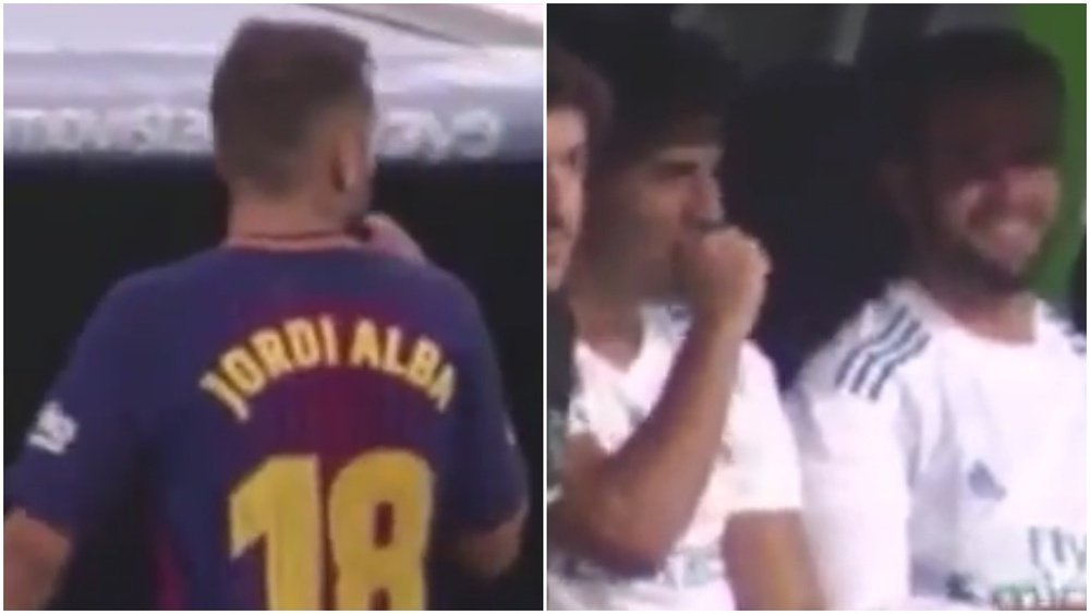 Jordi Alba se enfadó con el banquillo del Madrid. Cuatro