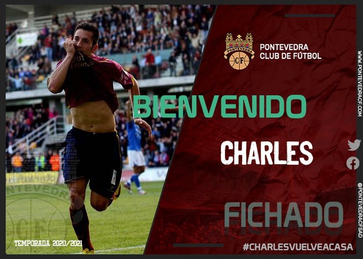 El Pontevedra anuncia el regreso de Charles