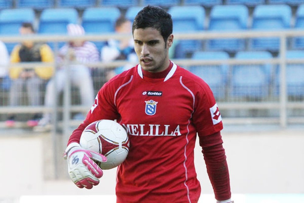 El portero del Numancia Munir Mohand, en la órbita del Málaga. CDNumancia