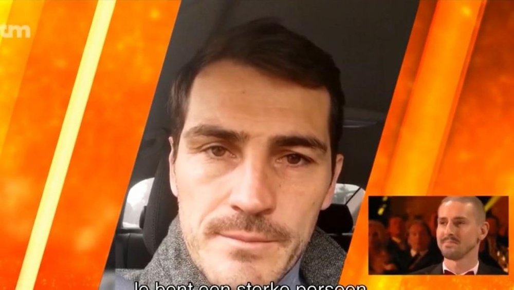 Casillas manda mensagem emotiva. Captura/MarcaTV