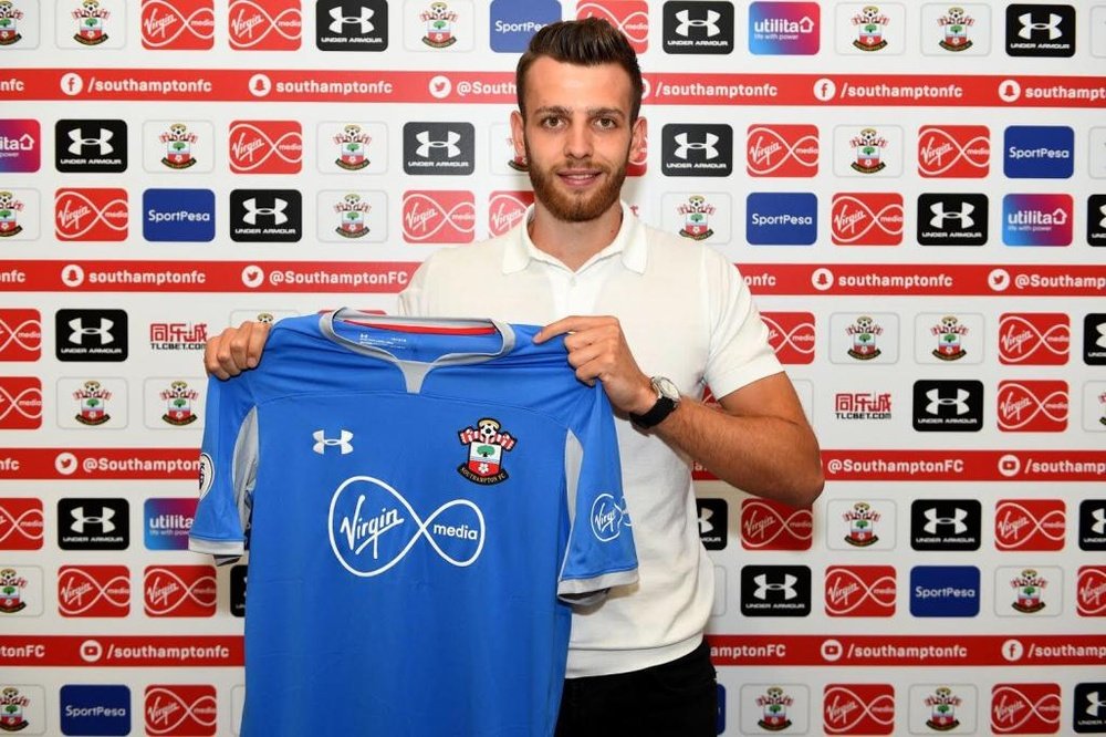 Angus Gunn joined Southampton last month for a reported £13.5m. SouthamptonFC