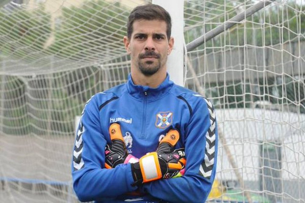 El portero hispanovenezolano del CD Tenerife, Dani Hernández. Twitter