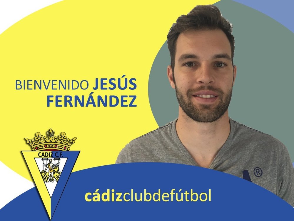 El portero Jesús Fernández, nuevo fichaje del Cádiz. CádizCF