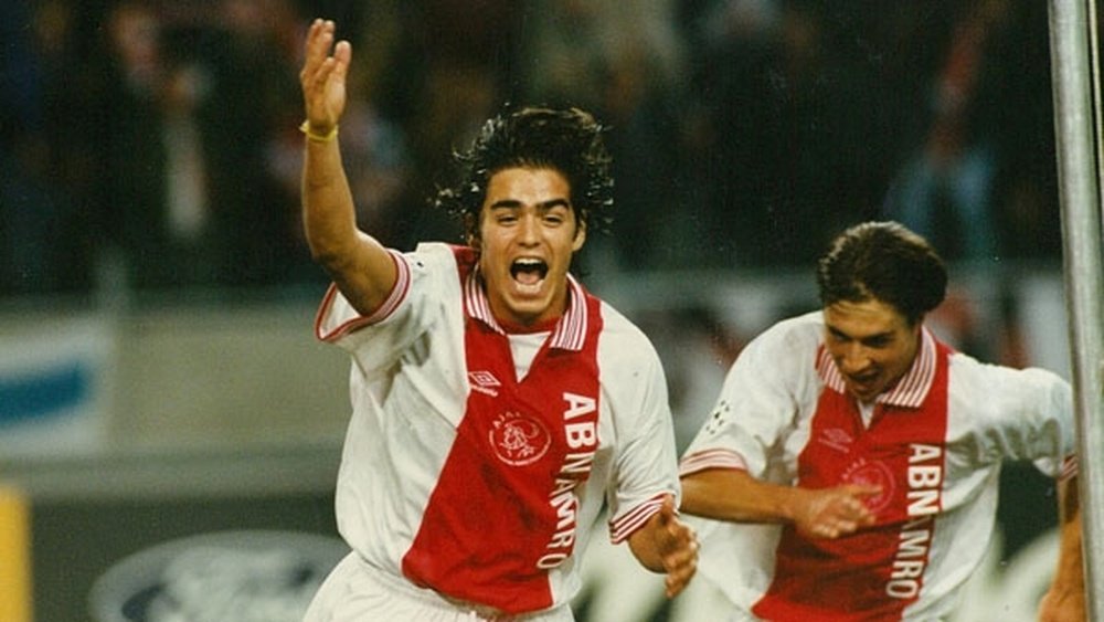 El portugués Dani celebra un tanto con el Ajax en la Champions League. Youtube