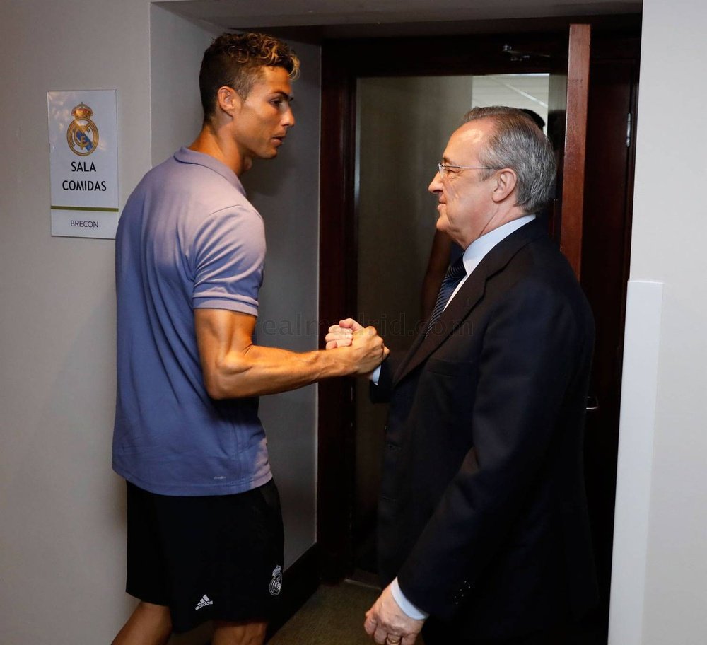 Perez blamed the press for Ronaldo's discomfort. RealMadridCF