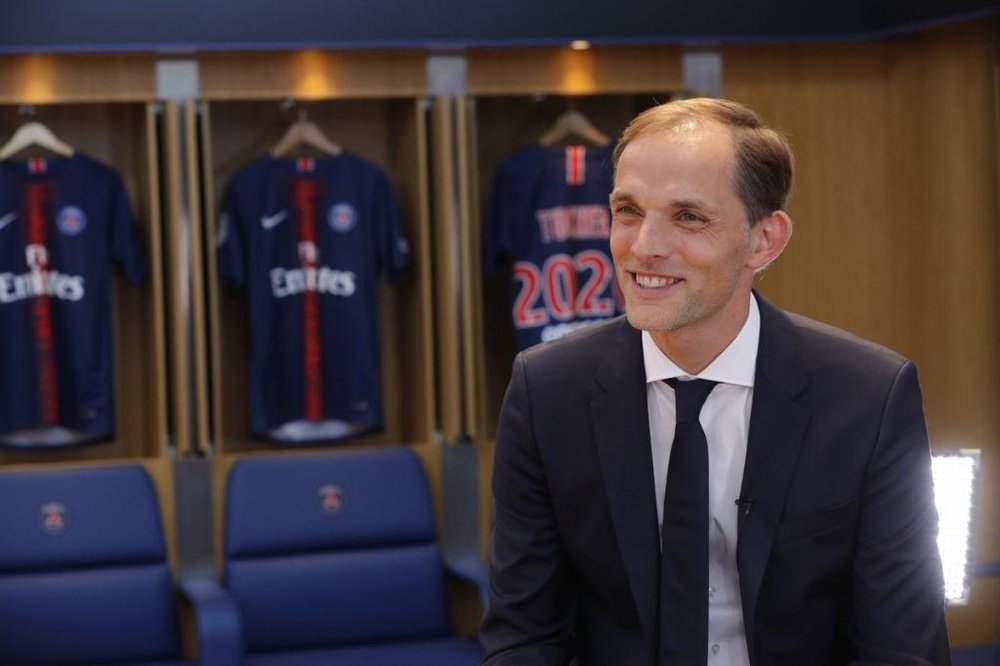 Tuchel was unveiled as the new manager of PSG. Twitter/PSG