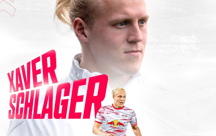 El RB Leipzig confirmó la llegada de Xaver Schlager como nuevo fichaje. Captura/RBLeipzig