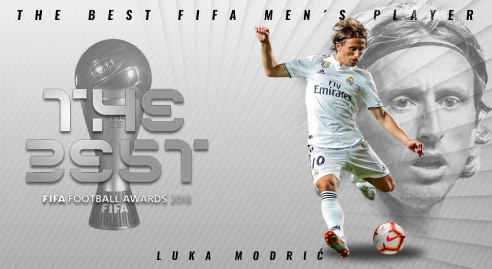 El Real Madrid felicita a Modric. Twitter/realmadrid