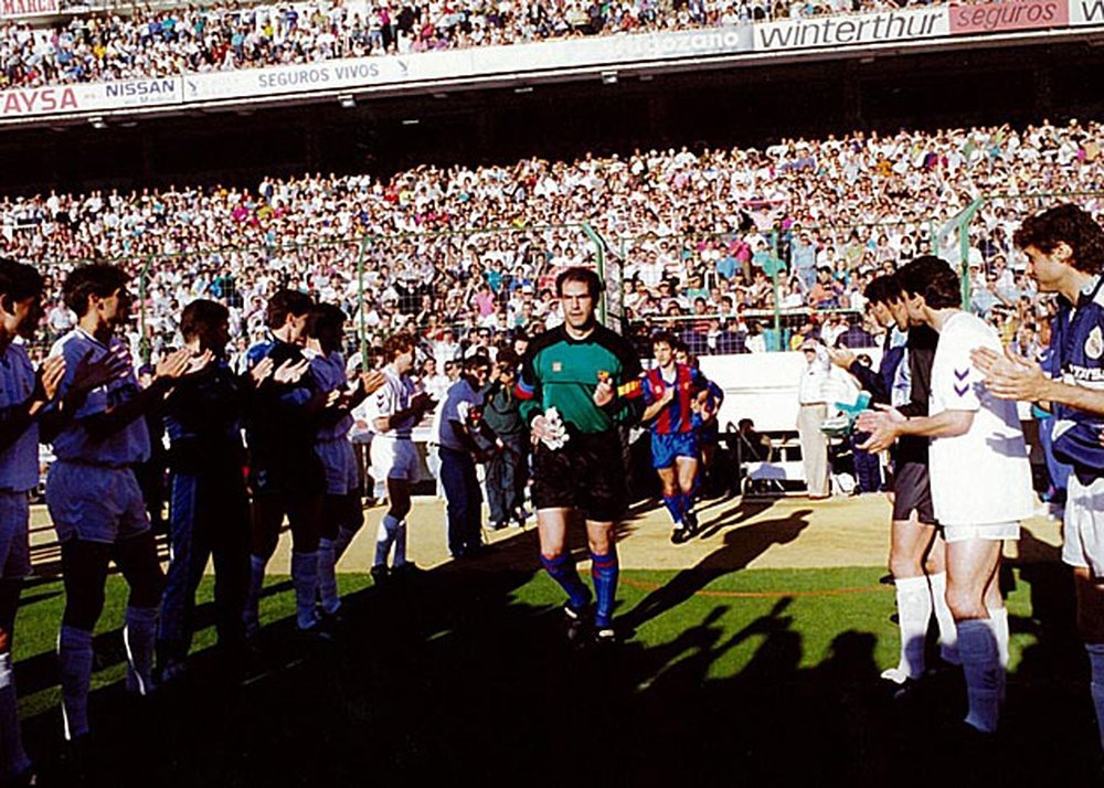 El Real Madrid sí le hizo pasillo al Barcelona en la temporada 1990-91.
