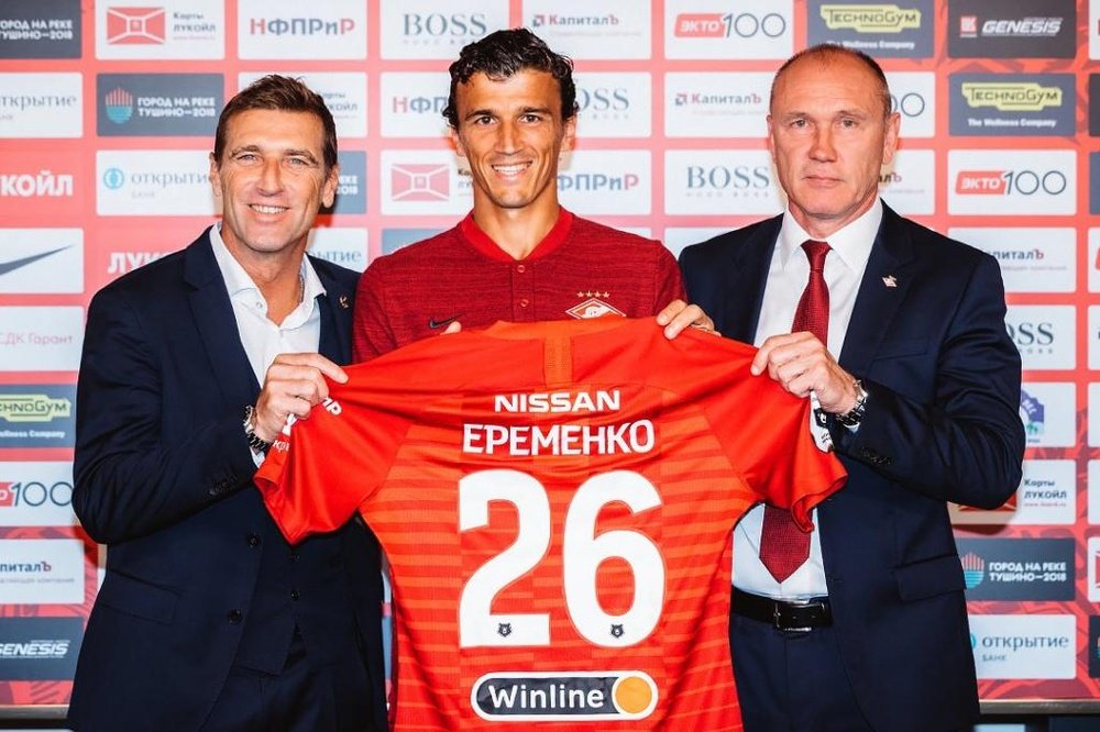 Eremenko, nuevo jugador del Spartak de Moscú. SpartakMoscow