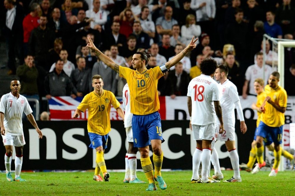 Seven years since Ibrahimovic's poker against England. AFP