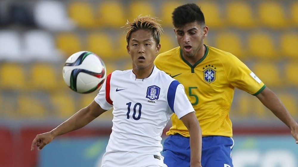 El surcoreano Seung-Woo, en el partido ante Brasil Sub 17. FIFA
