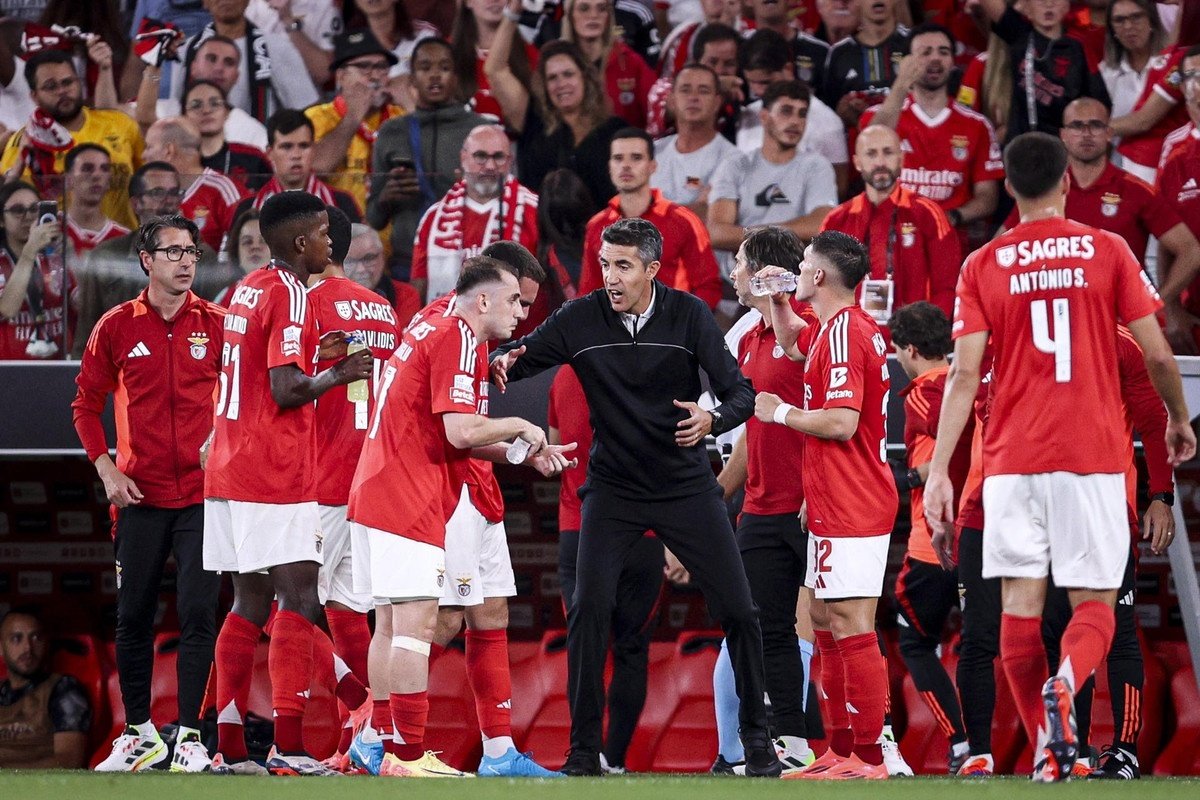 Bruno Lage, verticalidade inglesa a serviço do Benfica. EFE