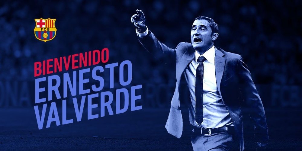 Ernesto Valverde has been announced as new Barcelona coach. FCBarcelona