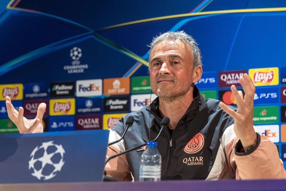 Luis Enrique espera ver un gran partido de su PSG. EFE/EPA