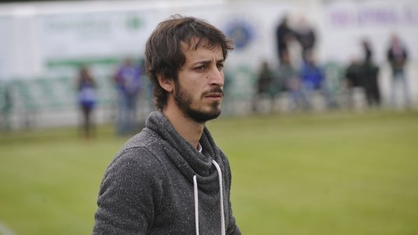 El técnico madrileño Álvaro García Moreno, del Atlético Astorga. Twitter