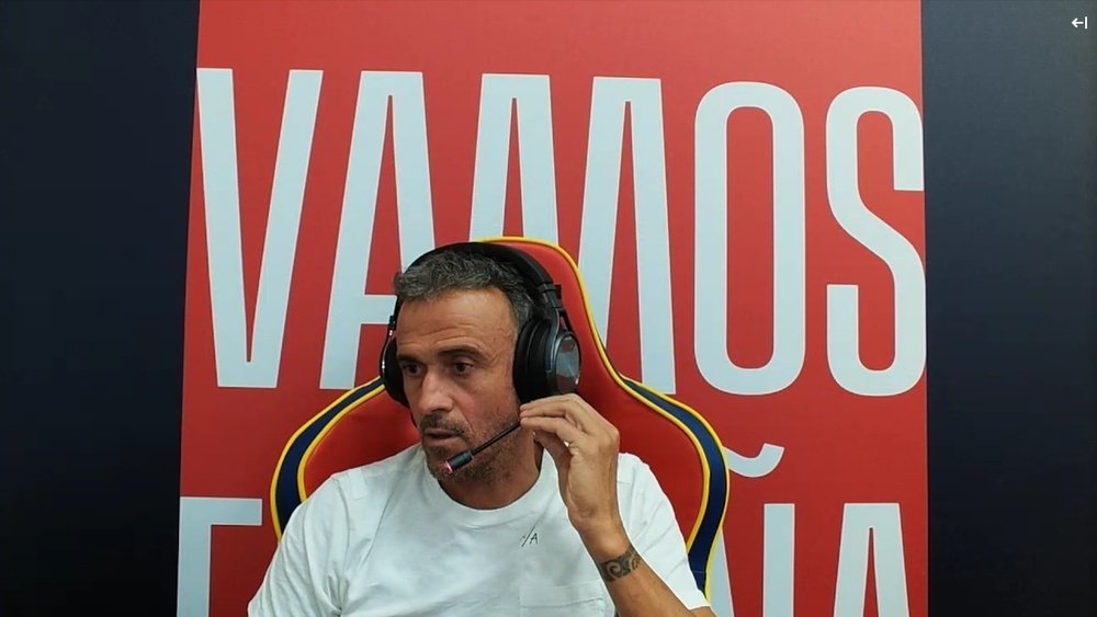 Luis Enrique confident Morata and Guillamon will be back. Screenshot/Twitch