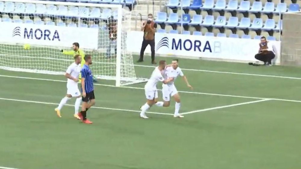 El Teuta albano venció 0-3 al Inter Escaldes y pasó de ronda. Captura/Youtube/FAFTv