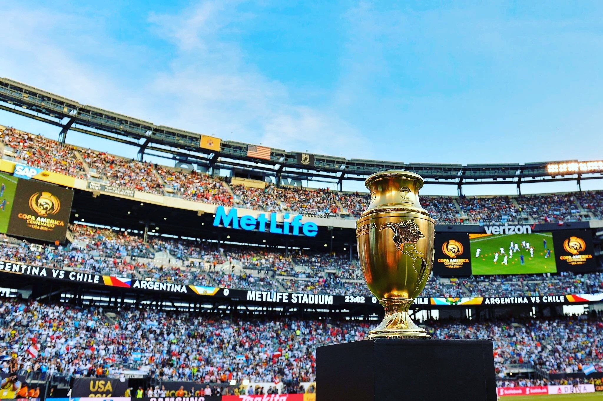 Así luce el MetLife con la final de la Copa América