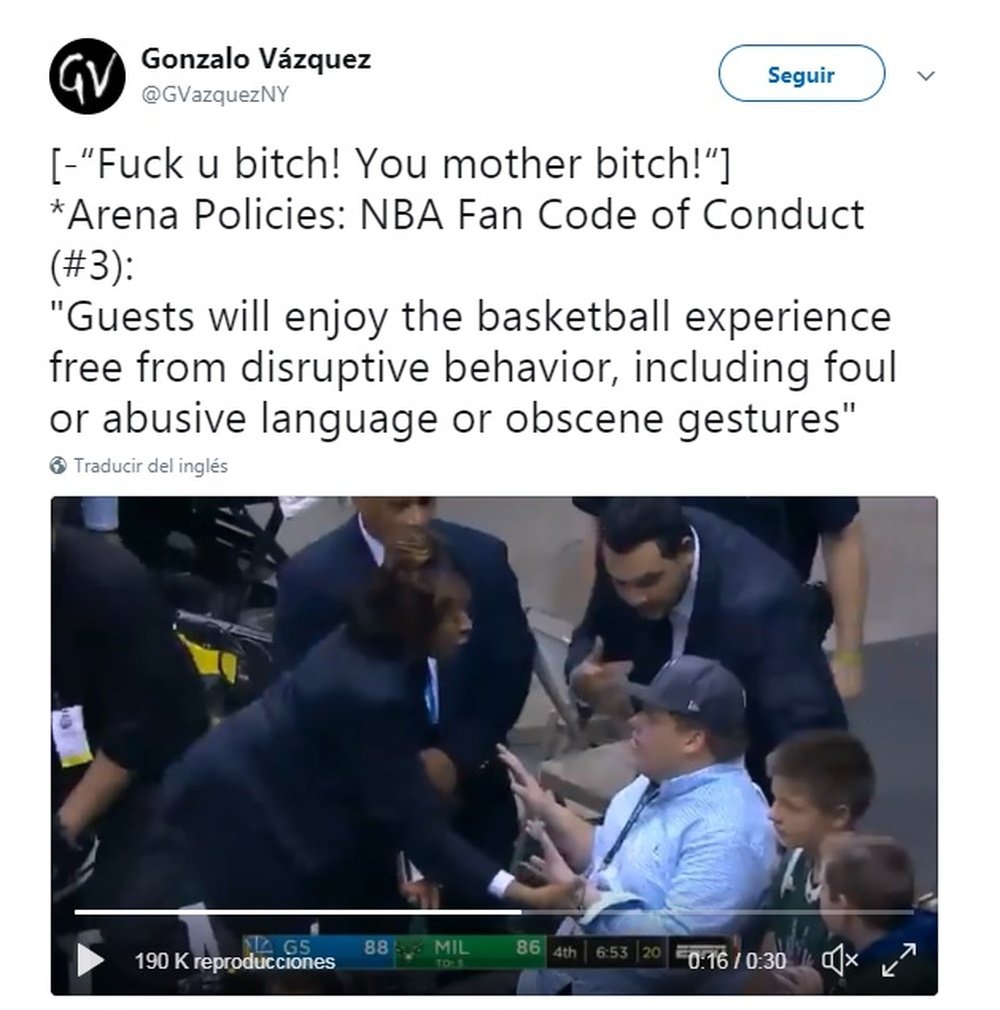 El tweet sobre la NBA Piqué. GonzaloVázquez