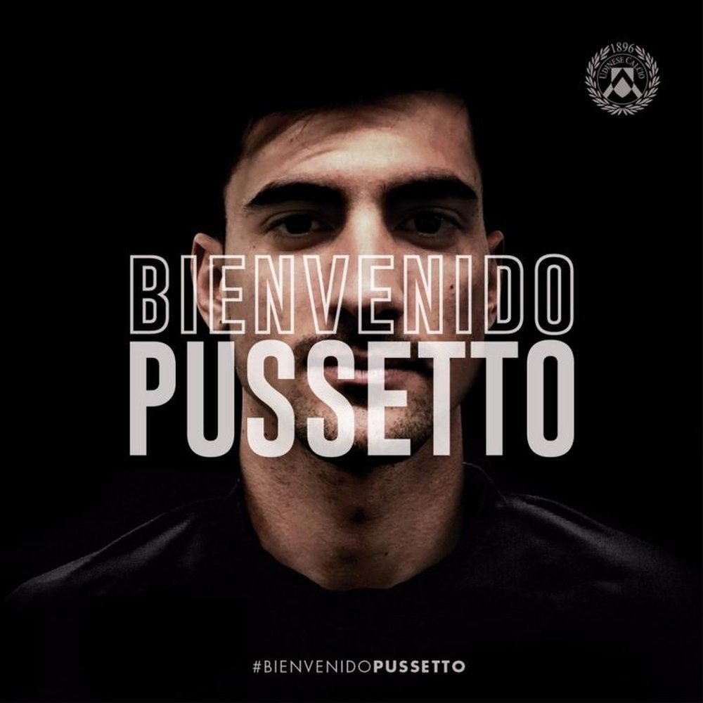 Pussetto, nuevo jugador de Udinese. Udinese