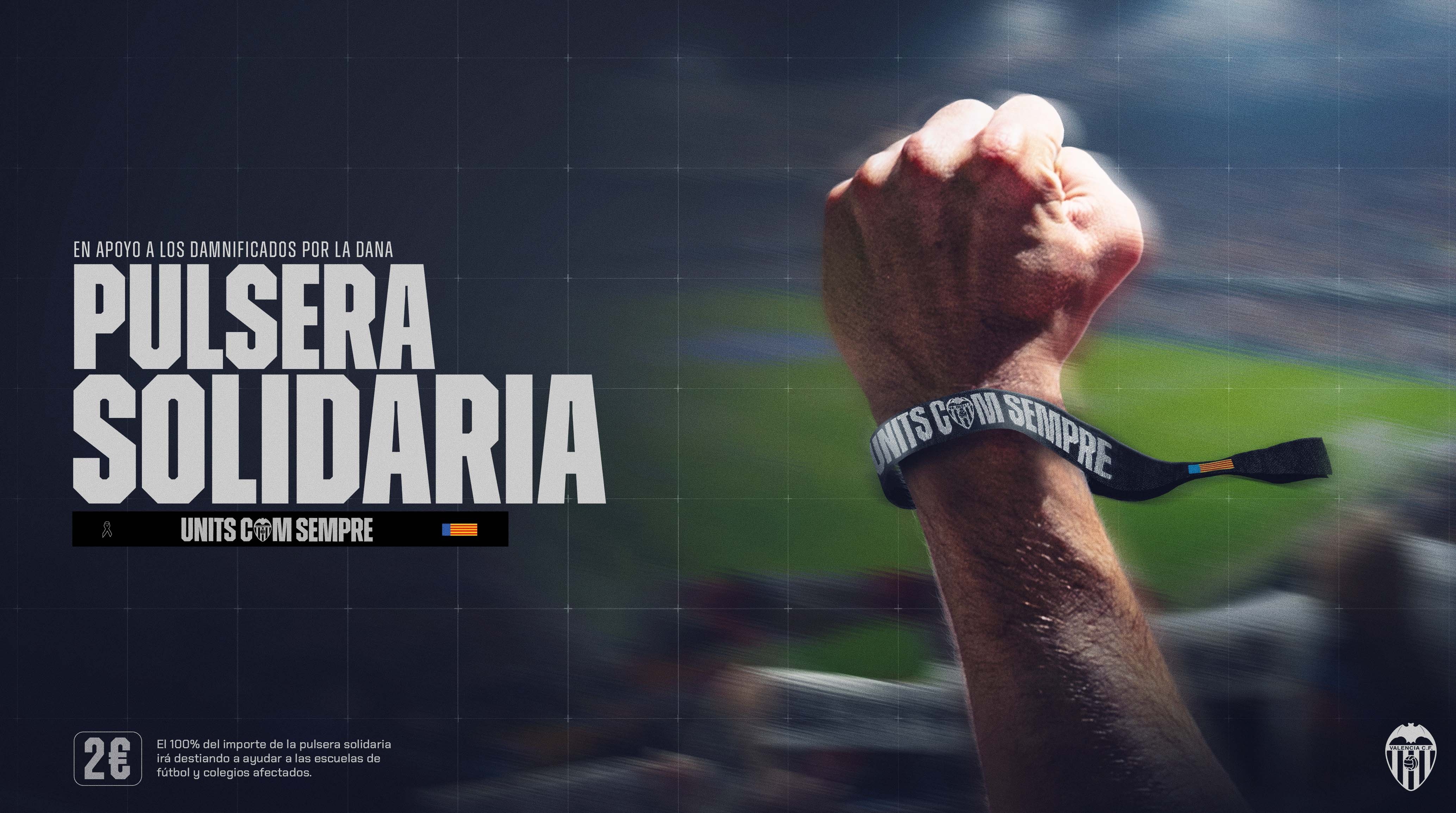 El Valencia emula al Levante y saca su pulsera solidaria. ValenciaCF