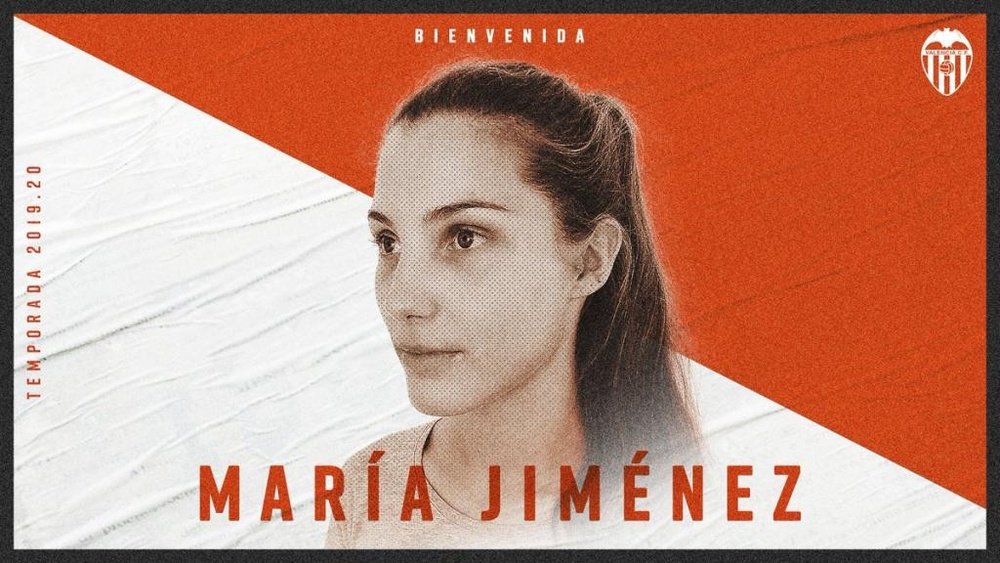 María Jiménez cambió de equipo en Primera. Twitter/ValenciaCFFemenino